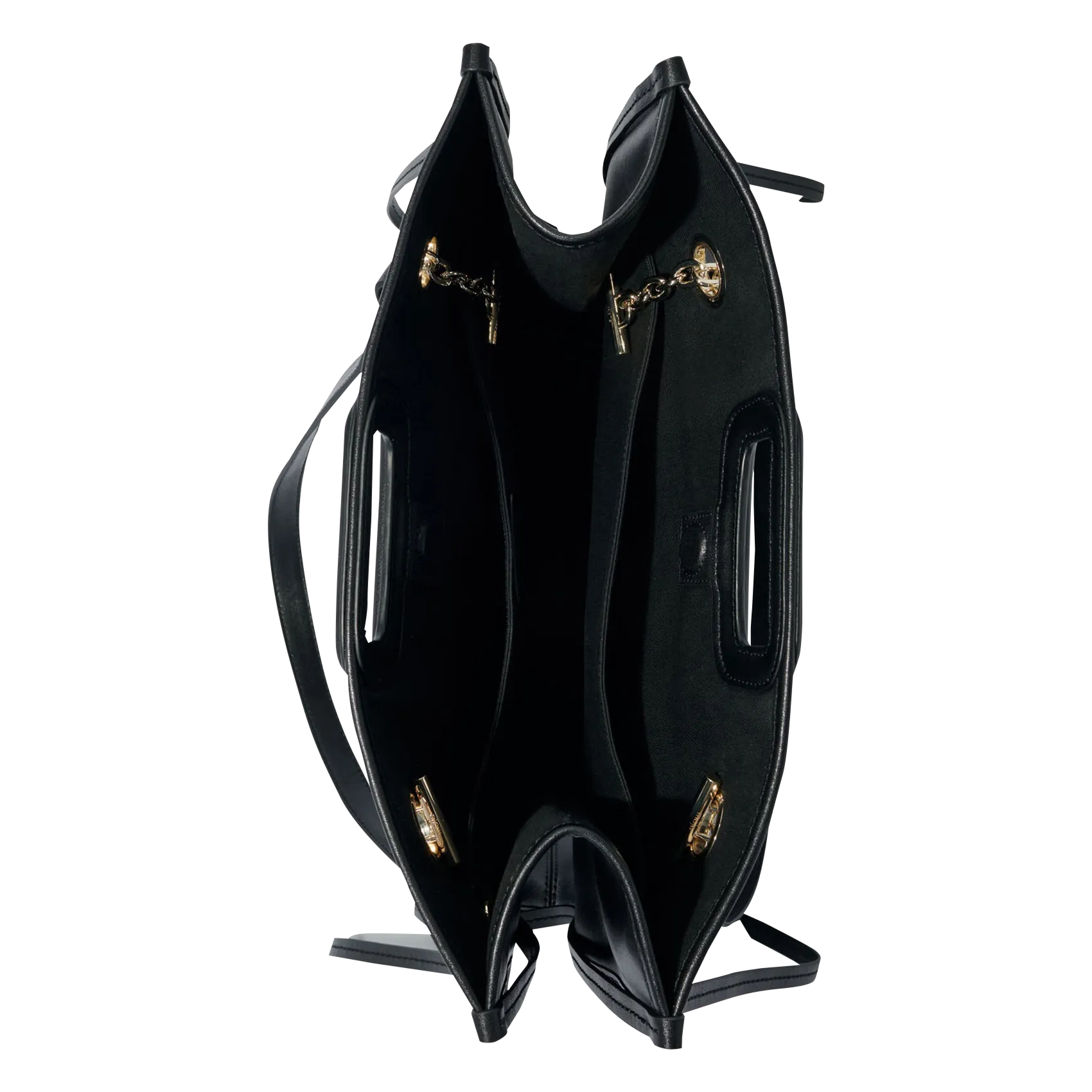MAJE  Sac cabas en cuir lisse m cabas - Noir